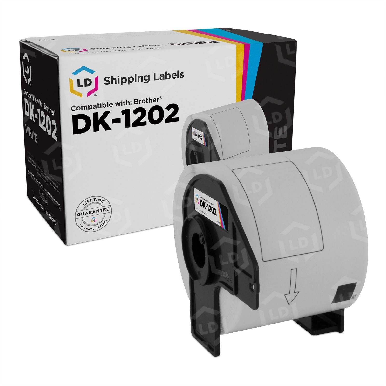 Brother DK1202 Die-Cut Shipping Paper Labels DK1202 B&H Photo
