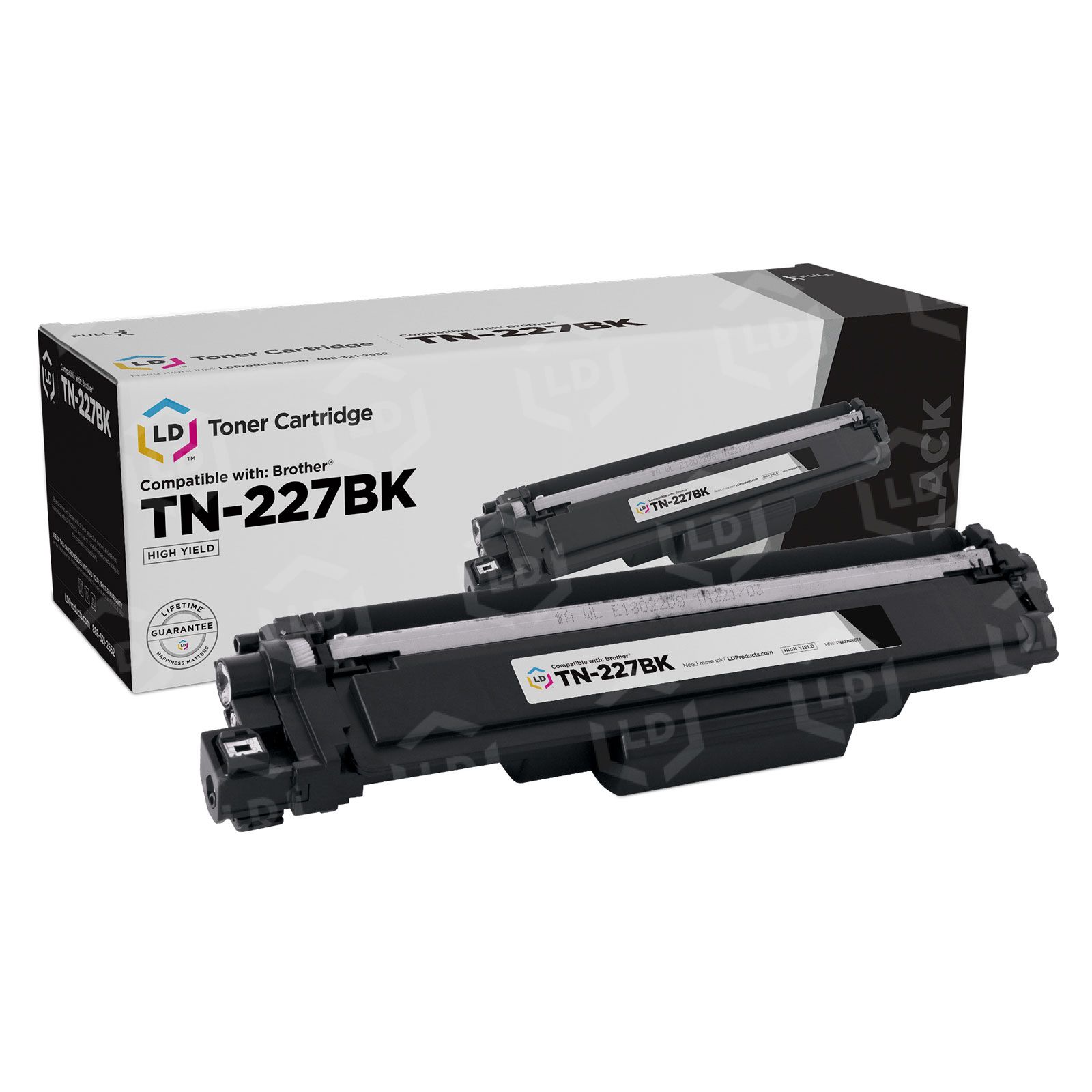 Toner Bank Compatible Toner Cartridge for Brother TN-227 TN-227BK  HL-L3210CW HL-L3230CDW MFC-L3750CDW HL-L3290CDW MFC-L3770CDW Printer Ink  Black