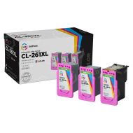 LD InkPods™ Replacements for Canon CL-261XL Tri Color Ink Cartridge (3-Pack with OEM printhead)