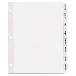 Avery Big Tab Printable Large White Label Dividers with Easy Peel