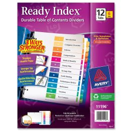 Avery Ready Index Table of Contents Reference Dividers - LD Products