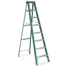 Louisville FS4004 4 ft. Type II 225 lbs. Load Capacity Fiberglass Step Ladder