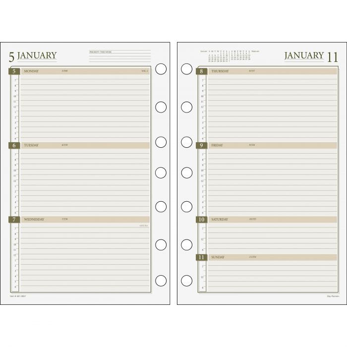 Day Runner Dated Planner Refill - LD Products