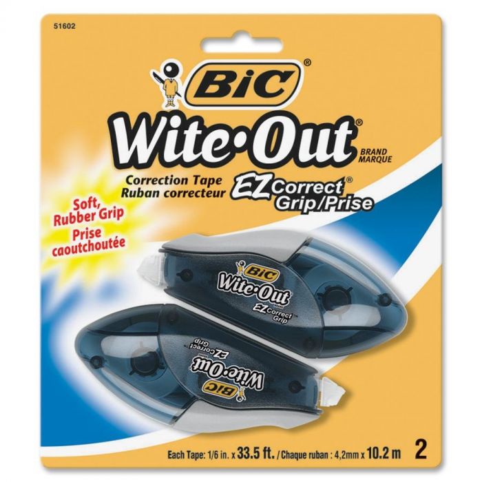 BIC® WITE-OUT® EXACT LINER CORRECTION TAPE, WHITE - Multi access