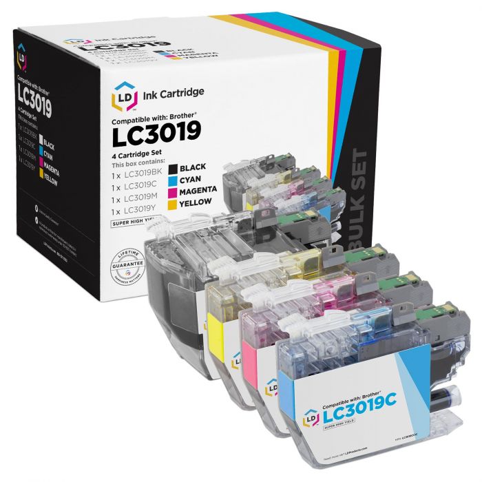 Affordable 4-Pack of Brother LC3019 Super HY Ink - Excellent Value