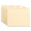 Smead Top Tab File Folder - 100 per box Letter - 8.50" x 11" - 1/5 Tab Cut on Assorted Position - Manila