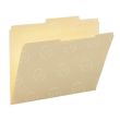 Smead Manila File Folder - 100 per box Letter - 8.50" x 11" - 2/5 Tab Cut on Right - Manila