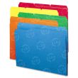 Smead Top Tab File Folder - Letter - 8.50" x 11" - 1/3 Tab Cut on Assorted Position - Assorted - 100 / Box