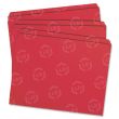 Smead Colored File Folder - 100 per box Letter - 11 pt. - Red