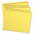 Smead Colored File Folder - 100 per box Letter - 0.75" Expansion - 11 pt. - Yellow