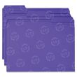 Smead Colored File Folder - Letter - 8.50" x 11" - 1/3 Tab Cut on Assorted Position - Purple - 100 / Box