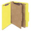 Smead SafeSHIELD Top Tab Classification Folder with Fasteners - 8.50" x 11" - Yellow