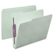 Smead Pressboard Fastener Folder - 8.50" x 11" - 2" Expansion - Gray