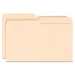 Smead Manila File Folder - Legal - 8.50" x 14" - 1/2 Tab Cut on Assorted Position - Manila - 100 / Box