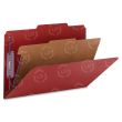 Smead SafeSHIELD Colored Classification Folder - 8.50" x 14" - Red