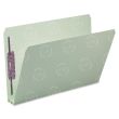 Smead Pressboard Fastener Folder - 25 per box Legal - Gray, Green