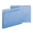 Smead Colored Pressboard Folder - 8.50" x 11" - Blue