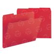 Smead Colored Pressboard Folder - 8.50" x 11" - Red