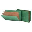 Smead End Tab Classification Folder - 10 per box - 8.50" x 14" - Green