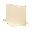 Smead A-Z Manila Self Tab File Guides - 5 per set - 8.50" x 11"