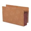 Smead TUFF Pocket End Tab File Pocket with Colored Gussets - Legal - Dark Brown