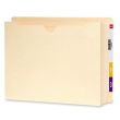 Smead End Tab Expansion File Jacket - 25 per box Letter - 8.50" x 11" - Manila