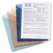 Smead Poly Translucent Slash Jacket - 5 per pack 9.25" x 11.25" - 3 x Holes - Poly - 5 / Pack - Assorted