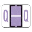 Smead Bar Style Color Coded Alphabetic Label - 1.25" Width x 1" Length - 500 / Roll - Lavender