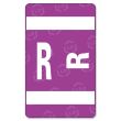 Smead AlphaZ ACCS Color Coded Alphabetic Label - 1" Width x 1.62" Length - Purple