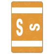 Smead AlphaZ ACCS Color Coded Alphabetic Label - 1" Width x 1.62" Length - Orange