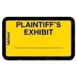 Tabbies Tabbies Plaintiff's Exhibit Legal File Labels - 252 per pack - Yellow