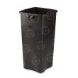 Rubbermaid Black Untouchable Square Waste Container