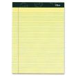 Tops Letr-Trim Perf. Narrow Ruled Canary Lgl Pads - 100 Sheet - 16.00 lb - 8.50" x 11.75"