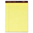 Tops Docket Gold Legal Pad - 50 Sheet - 20.00 lb - Legal/Wide Ruled - Letter - 8.50" x 11"