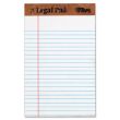 Tops The Legal Pad Ruled Perforated - 12 per dozen - Jr.Legal - 5" x 8" - White