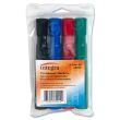 Integra Permanent Chisel Marker, Assorted - 4 Pack