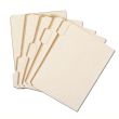 Manila File Folder Letter - 8.5" x 11" - 1/5 Tab Cut - 0.75" Expansion - 100 / Pack - Manila