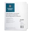 Business Source Punched Laser Index Divider - 25 per box