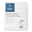 Business Source Unpunched Laser Tab Divider - 25 per box