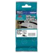 Brother 1" Black on White Flexible ID Tape