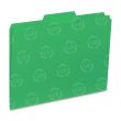 Business Source Interior File Folder - 100 per box Letter - 8.50" x 11" - Green