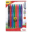 Pentel Energel-X 0.7 Metal Tip Retractable Gel Pen, Assorted - 8 Pack