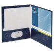 Business Source Two-Pocket Folders with Business Card Holder - 25 per box