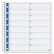 Adams Voice Mail Log Book - 60 Sheets - Spiral Bound - 8.50" x 7.50"