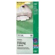 Avery 0.66" x 3.43" Rectangele Filing Mini-Sheet Label - 300 per pack