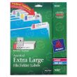 Avery 0.93" x 3.43" Rectangle Filing Label (Extra Large) - 450 Per Pack