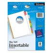 Avery WorkSaver Big Tab Insertable Tab Divider - 8 per set