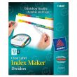 Avery Index Maker Punched Clear Label Tab Divider - 5 per pack