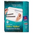 Avery Index Maker Clear Label Divider - 25 per box