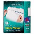 Avery Index Maker Easy Apply Clear Label Divider - 5 per pack